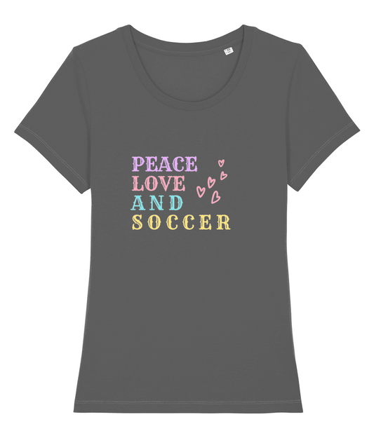 Peace Love And Soccer Women's T-Shirt