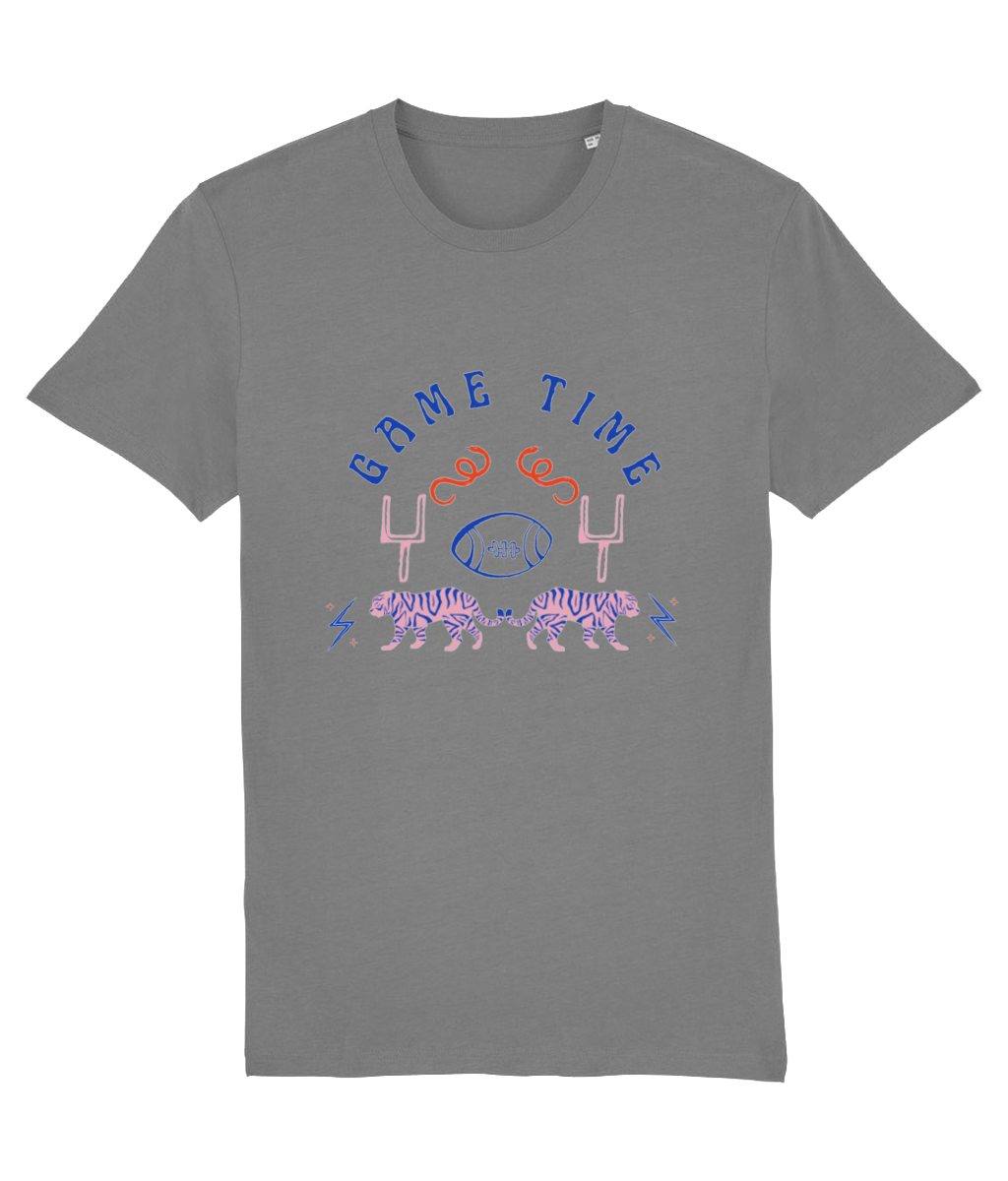 Game Time Tiger American Football Mens T-Shirt