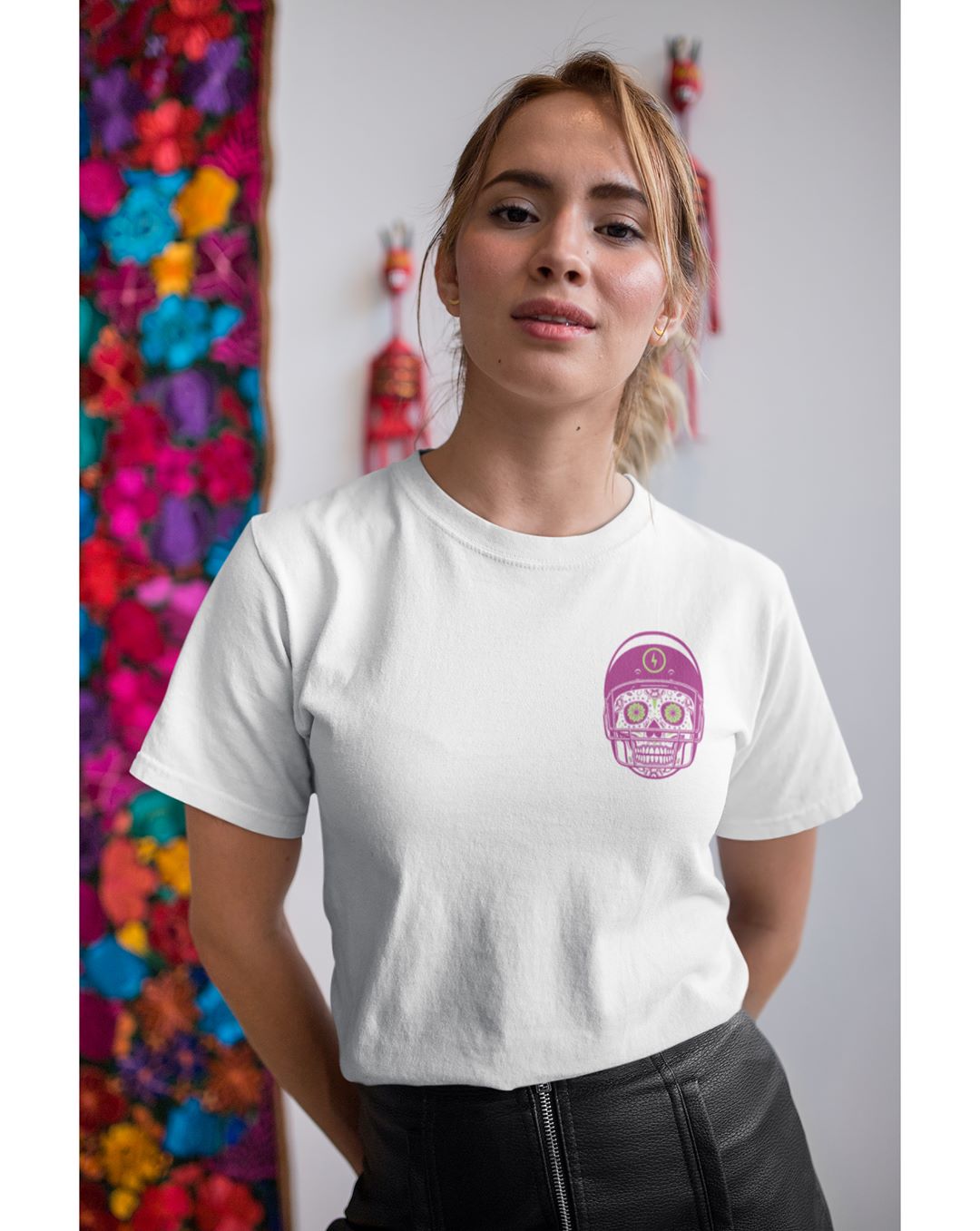 American Football Sugar Skull Women's T-Shirt