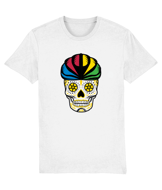 RAINBOW SUGAR SKULL CYCLING T-SHIRT