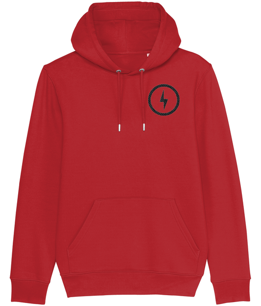 GREY BOLT UNISEX HOODIE