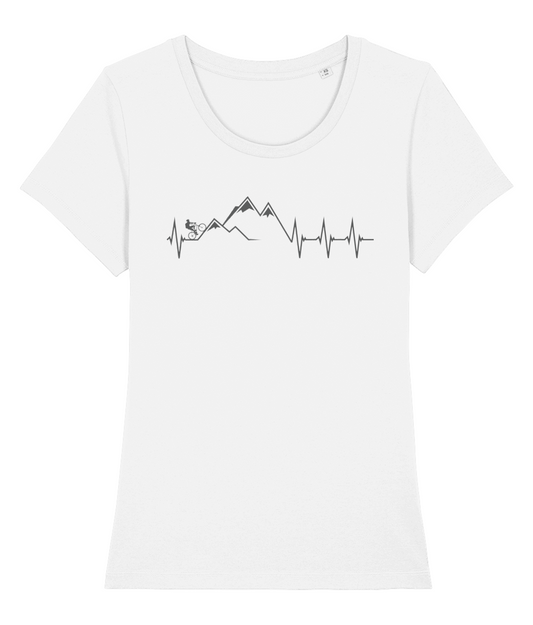 Heartbeat Cycling Womens Tshirt