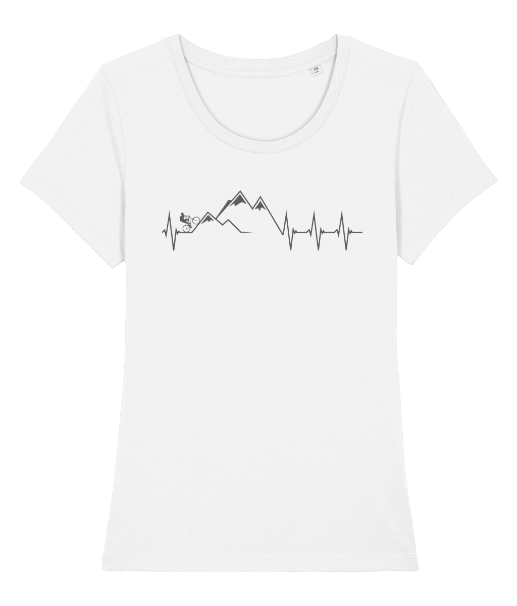 Heartbeat Cycling Womens Tshirt