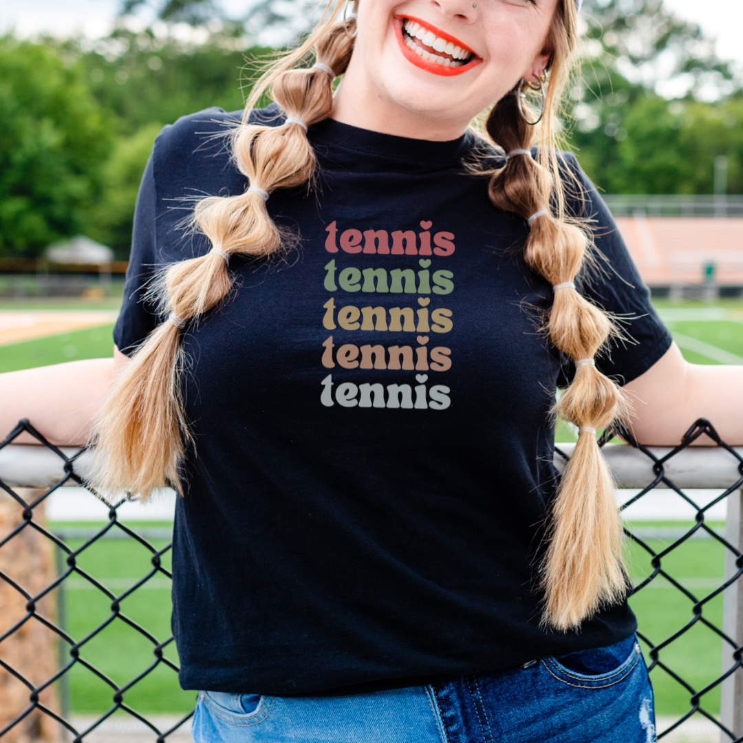 Retro Style Tennis T-Shirt