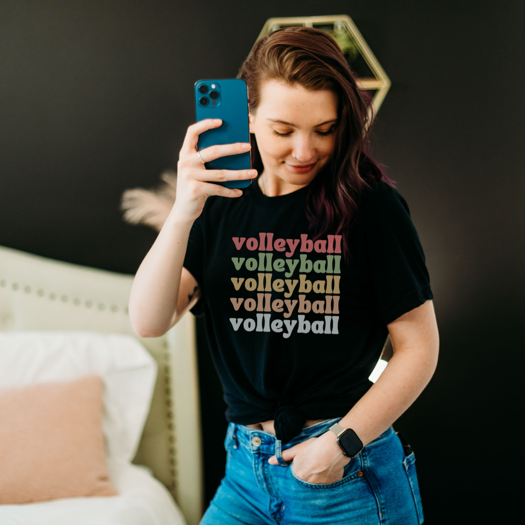 Retro Style Volleyball Shirt 