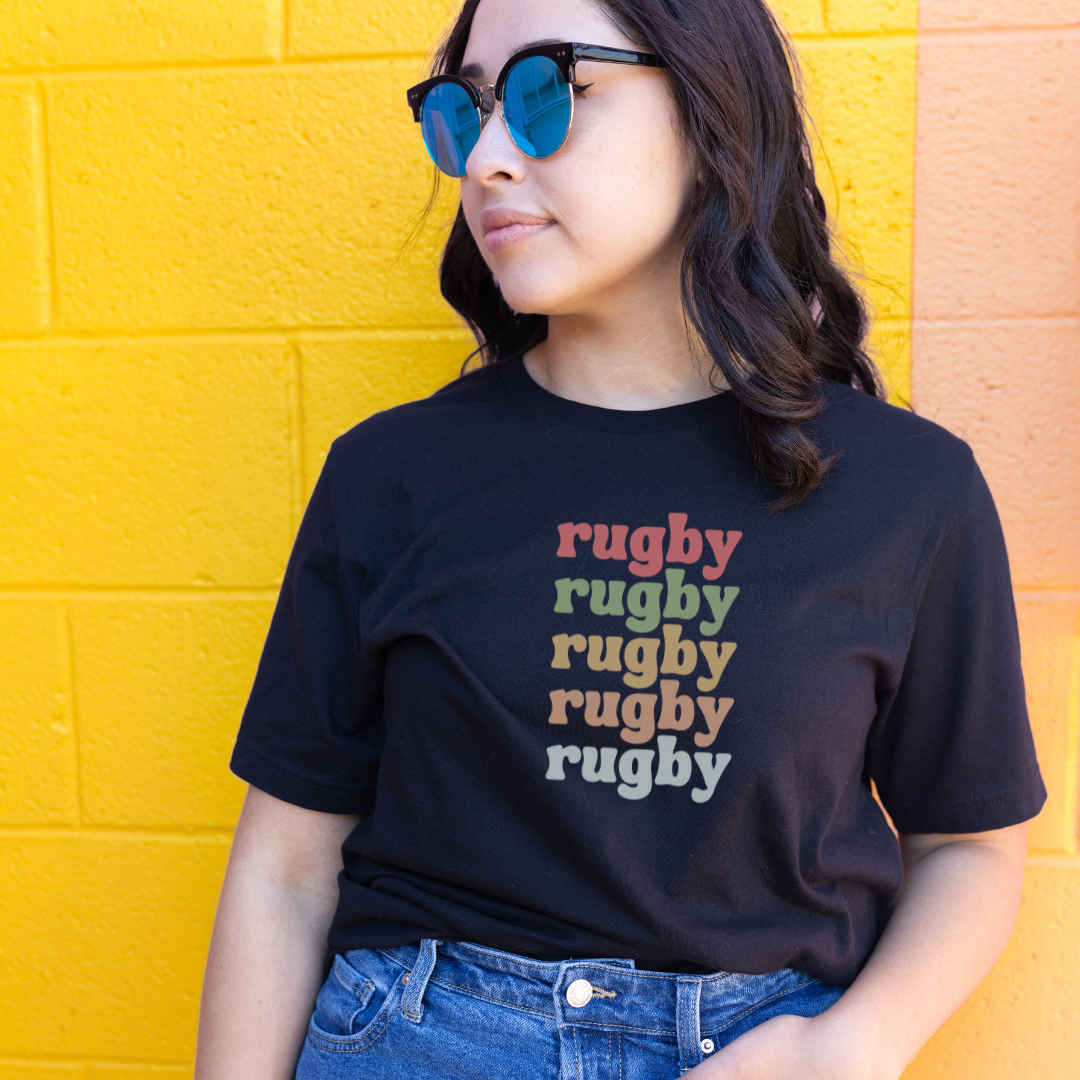 Retro Style Rugby T-Shirt