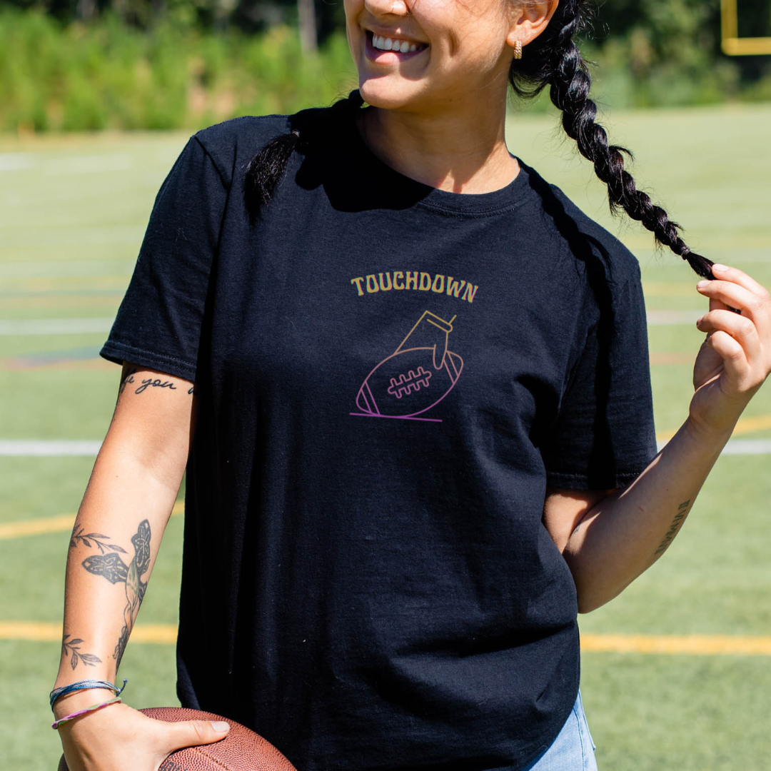 Touchdown Women's American Football T-Shirt - Voltage Sport