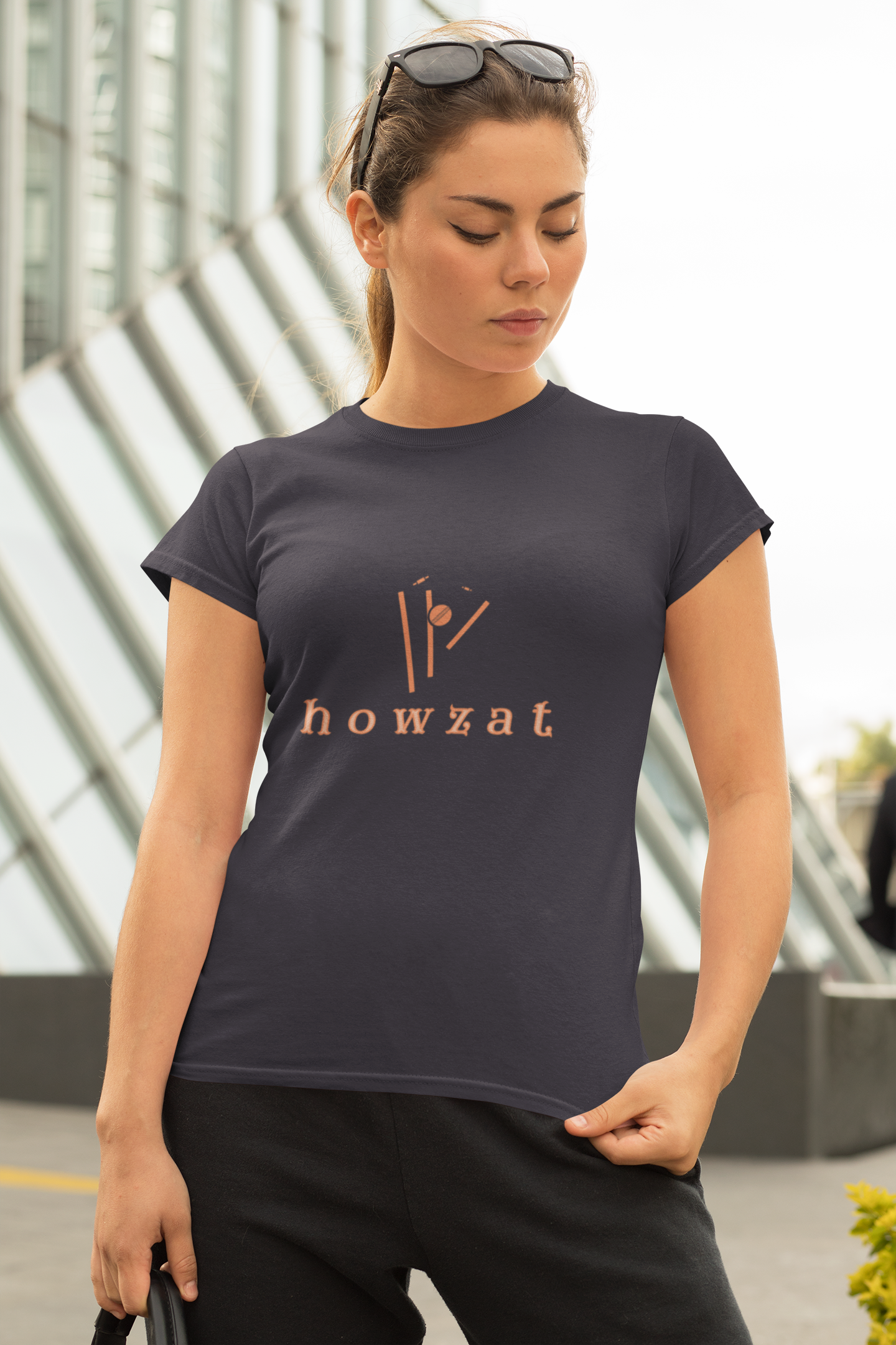 Women Howzat Cricket tshirt