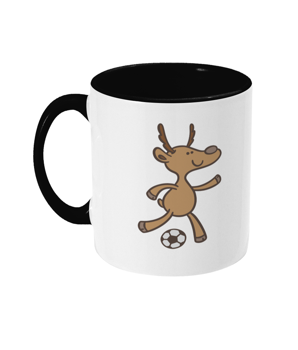 Reindeer Football Mug