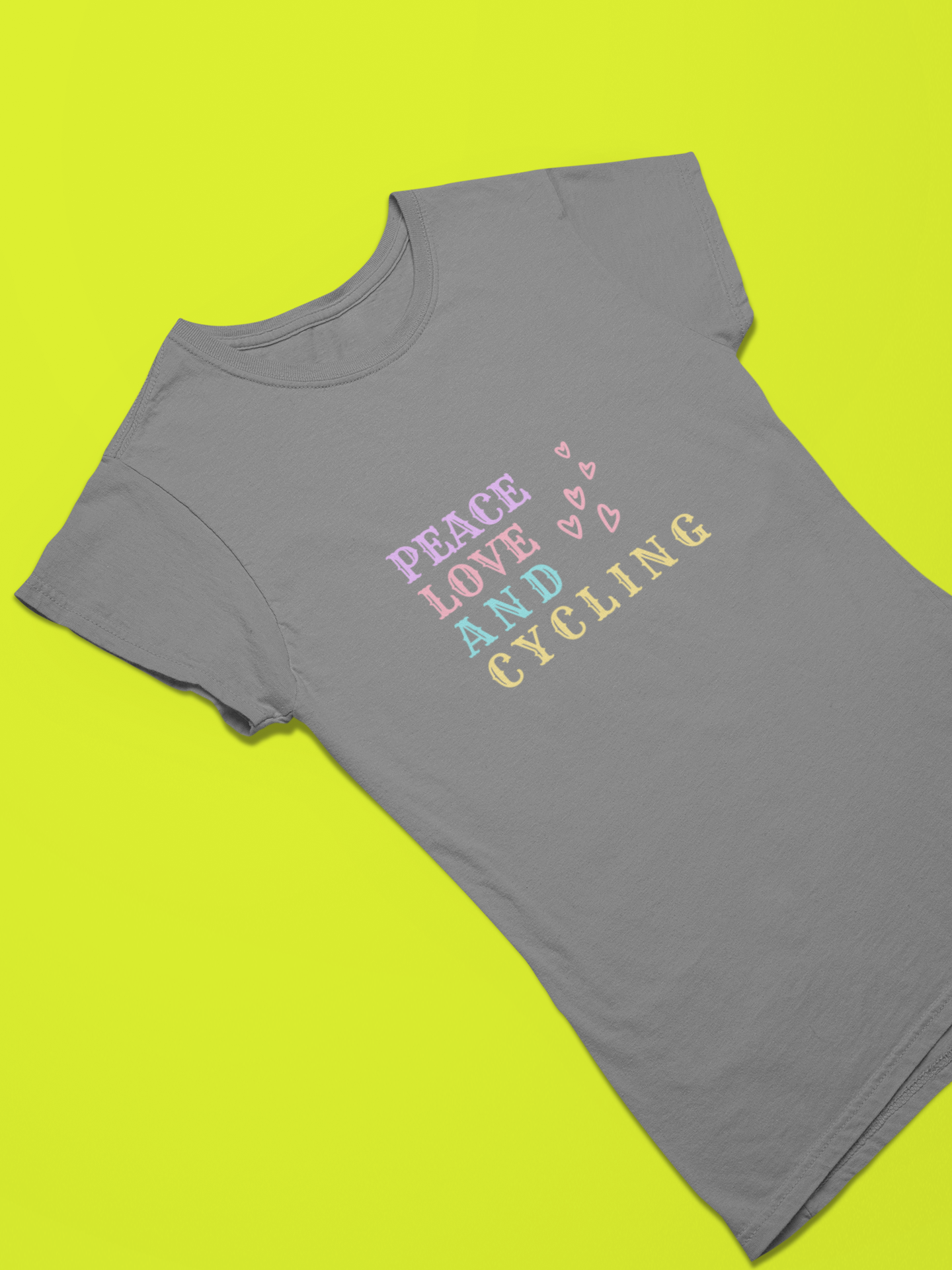 Peace Love and Cycling Women's T-Shirt