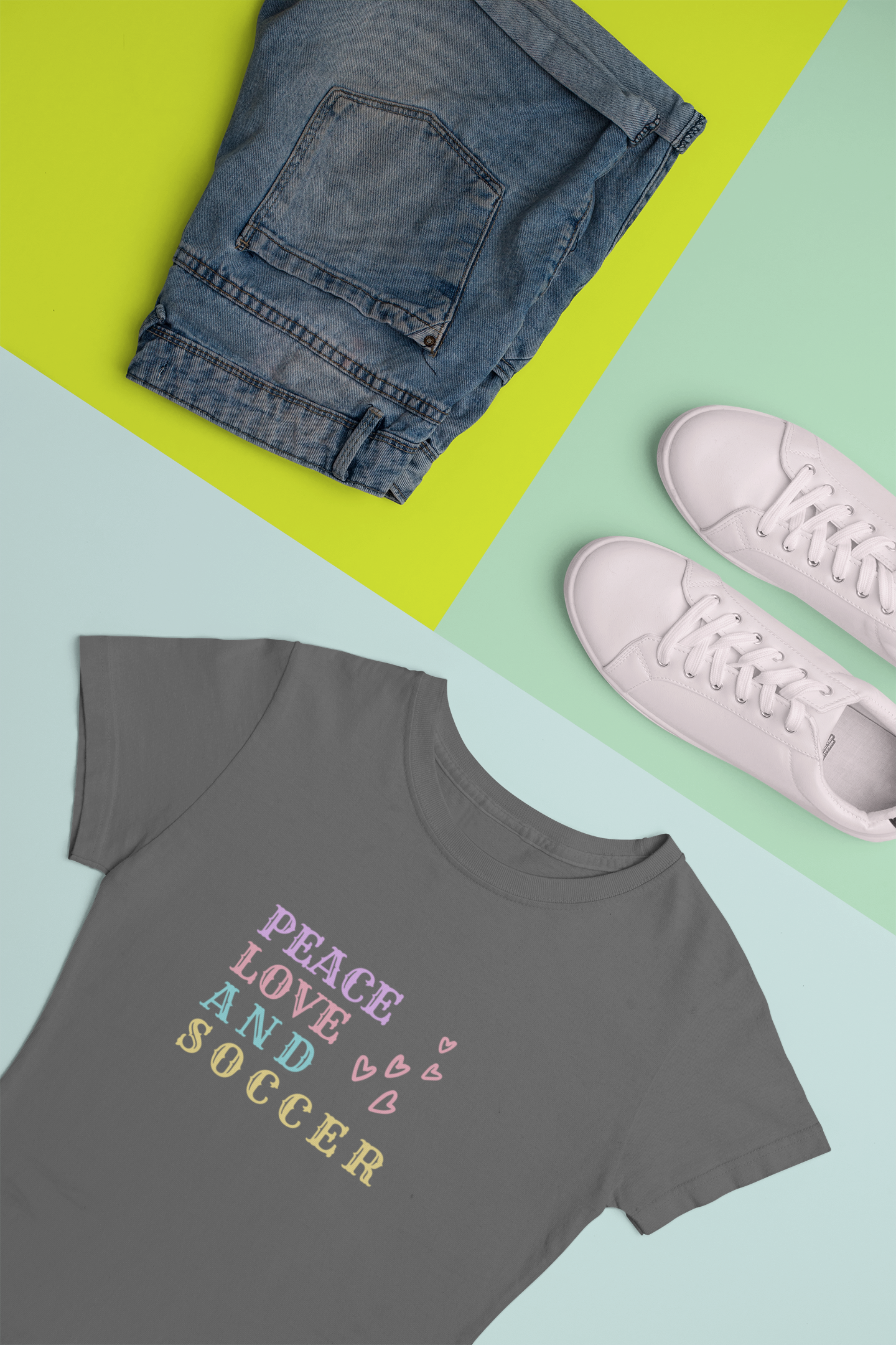 Peace Love And Soccer Women's T-Shirt