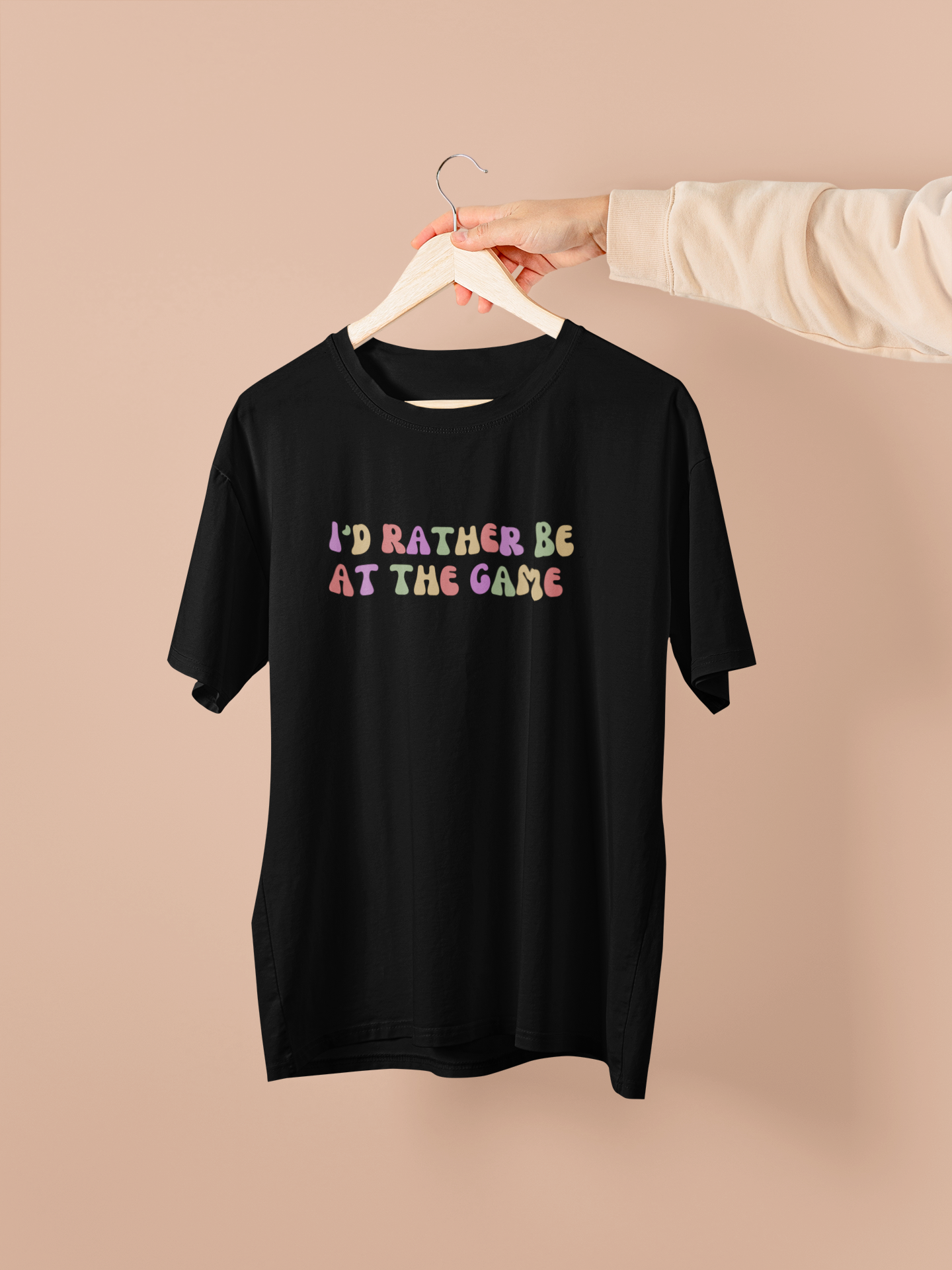 I'd Rather Be At The Game Women's Retro T-Shirt