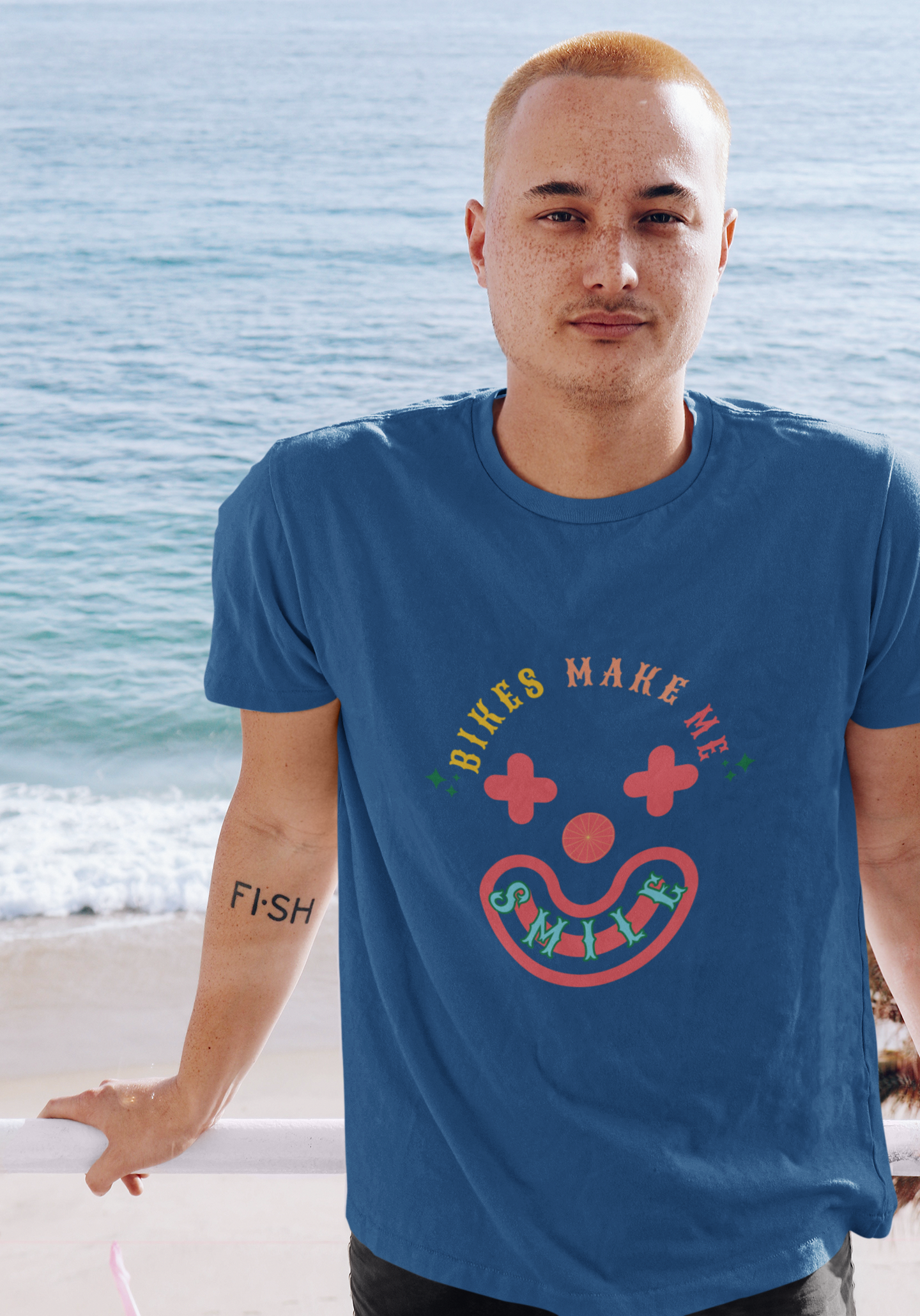 Bikes Make Me Smile Men's T-Shirt