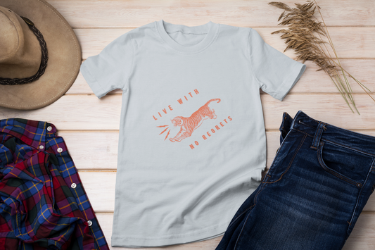 Live with no regrets men's t-shirt