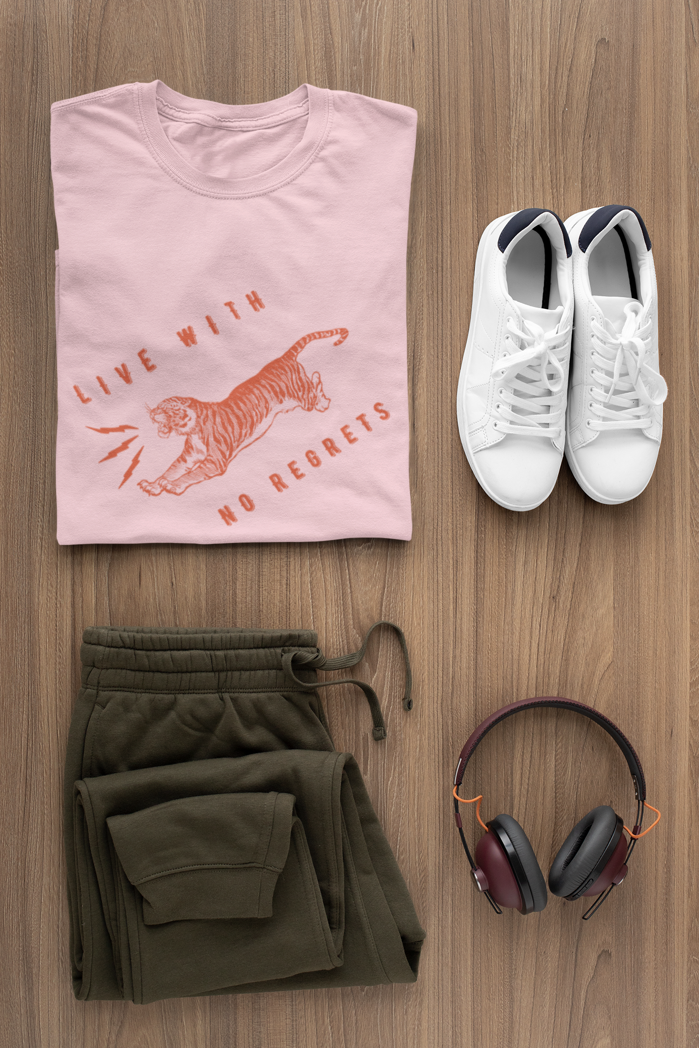 Live with no regrets womens tshirt