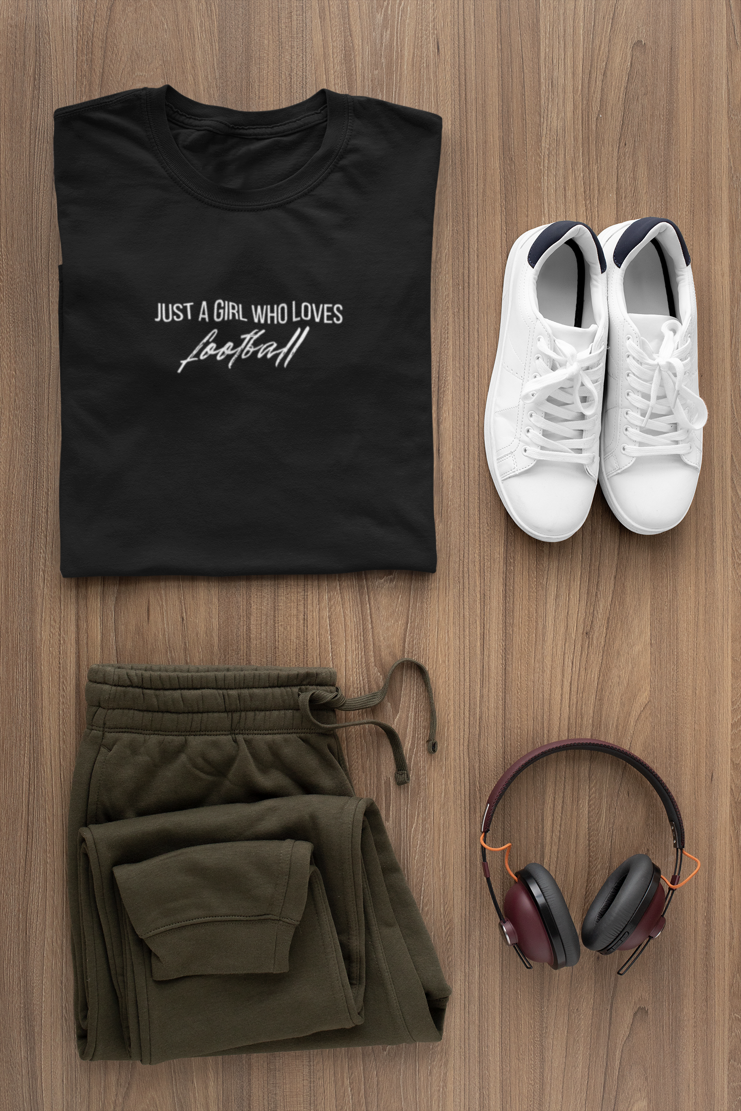 Girl Who Loves Football T-Shirt