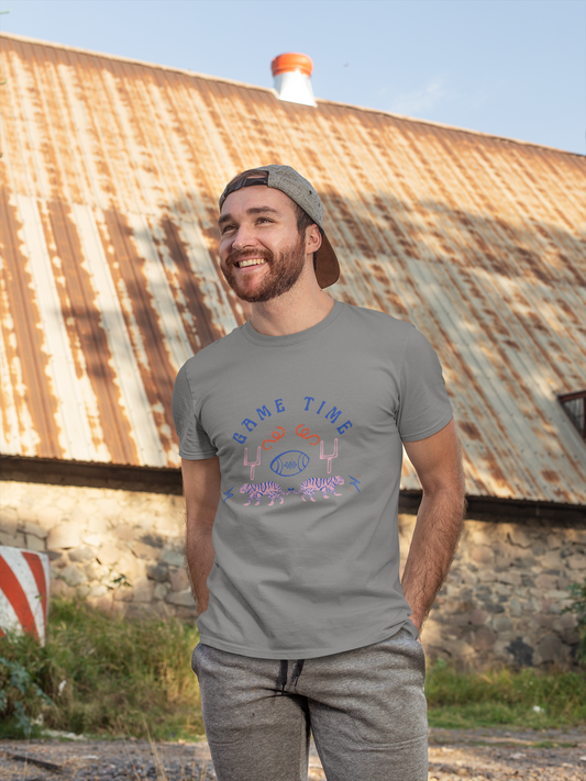 Game Time Tiger American Football Mens T-Shirt