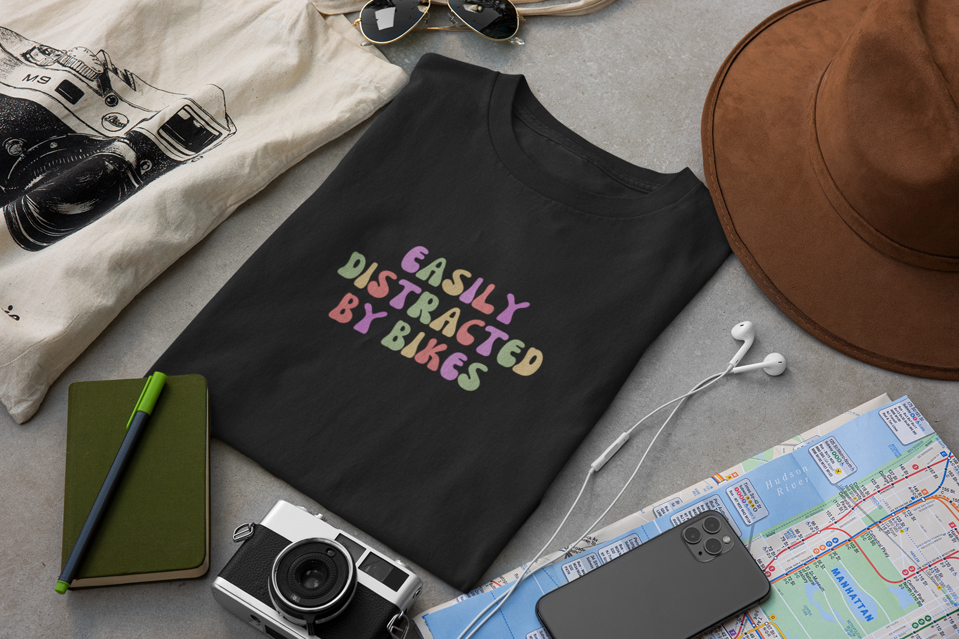 Easily Distracted by Bikes T-Shirt